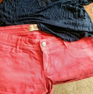 Hollister jean shorts /rue21 top